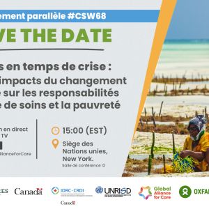 Cuidar en crisis: Explorando el impacto del cambio climático en las responsabilidades de cuidados y la pobreza