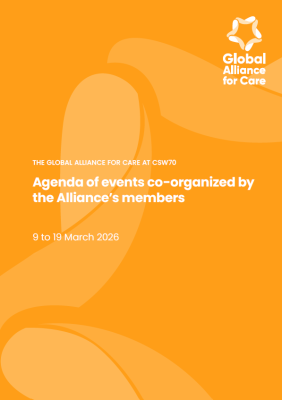 The Global Alliance for Care at CSW70 2026: Agenda of events co-organized by Alliance's members