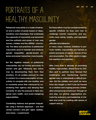 Retratos de una masculinidad sana