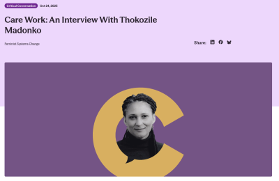 Care Work: An Interview With Thokozile Madonko