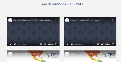 Foro de cuidados - CISS 2021